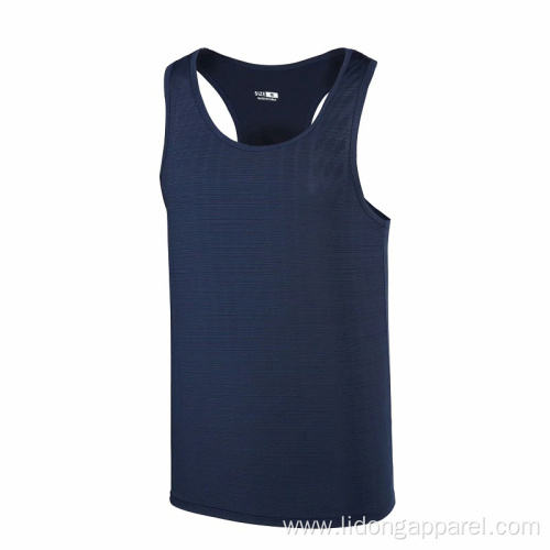 Sports Workout Fitness Ribbed Gym Tank Top Men